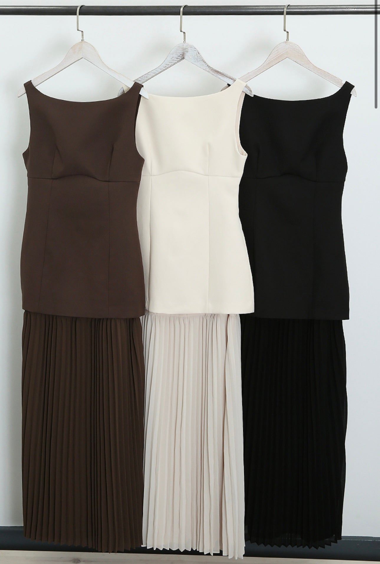 Serena Tailored Pleated Maxi Dress