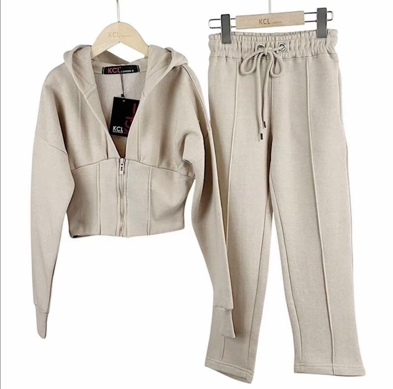 Girls Winter Fleece Zip up Compress Tracksuit