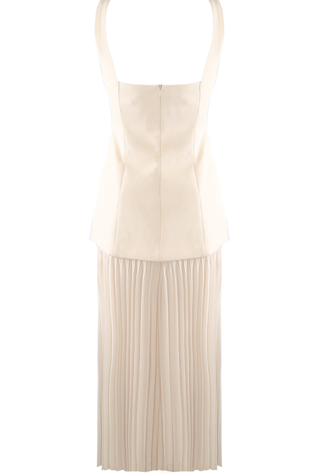 Serena Tailored Pleated Maxi Dress