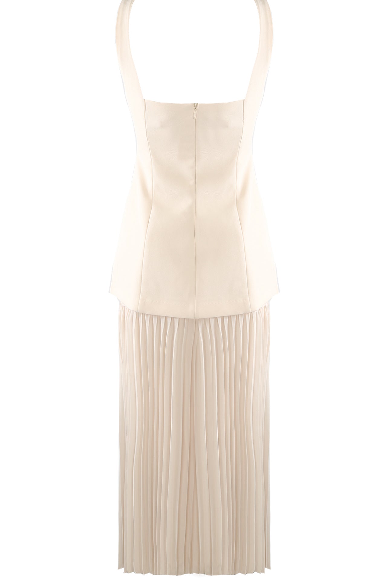 Serena Tailored Pleated Maxi Dress