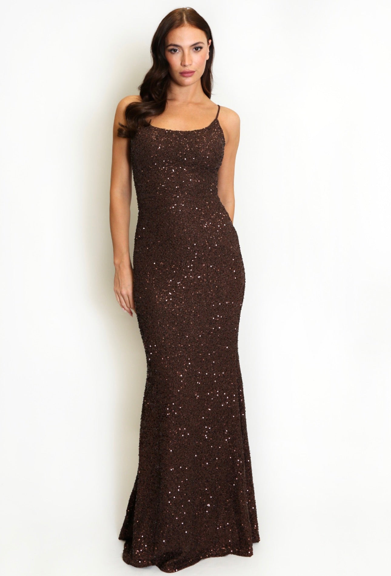 Lily Strappy Sequin Maxi Dress