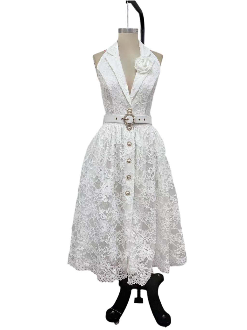 Antoinette Lace Midi Dress