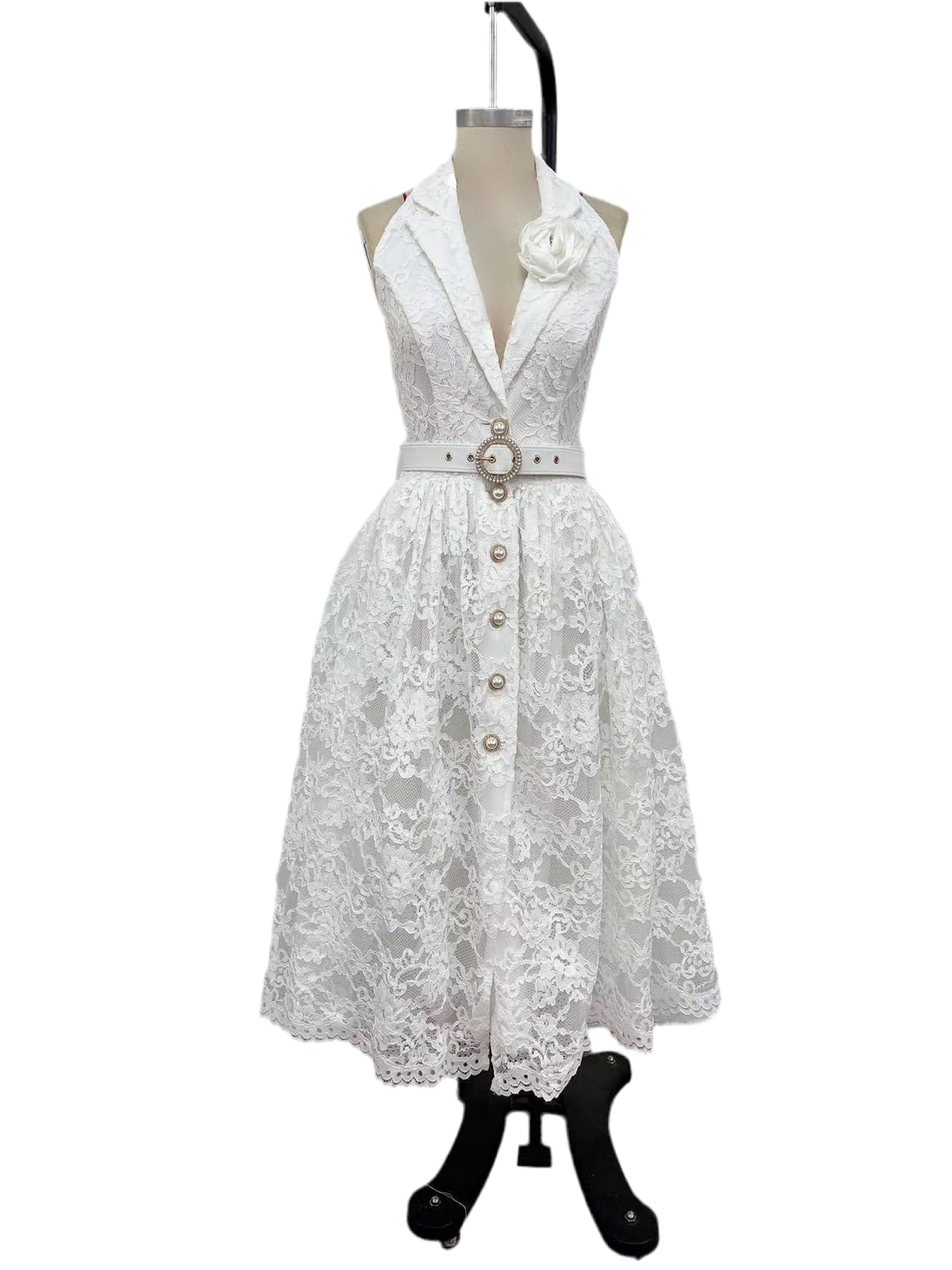 Antoinette Lace Midi Dress