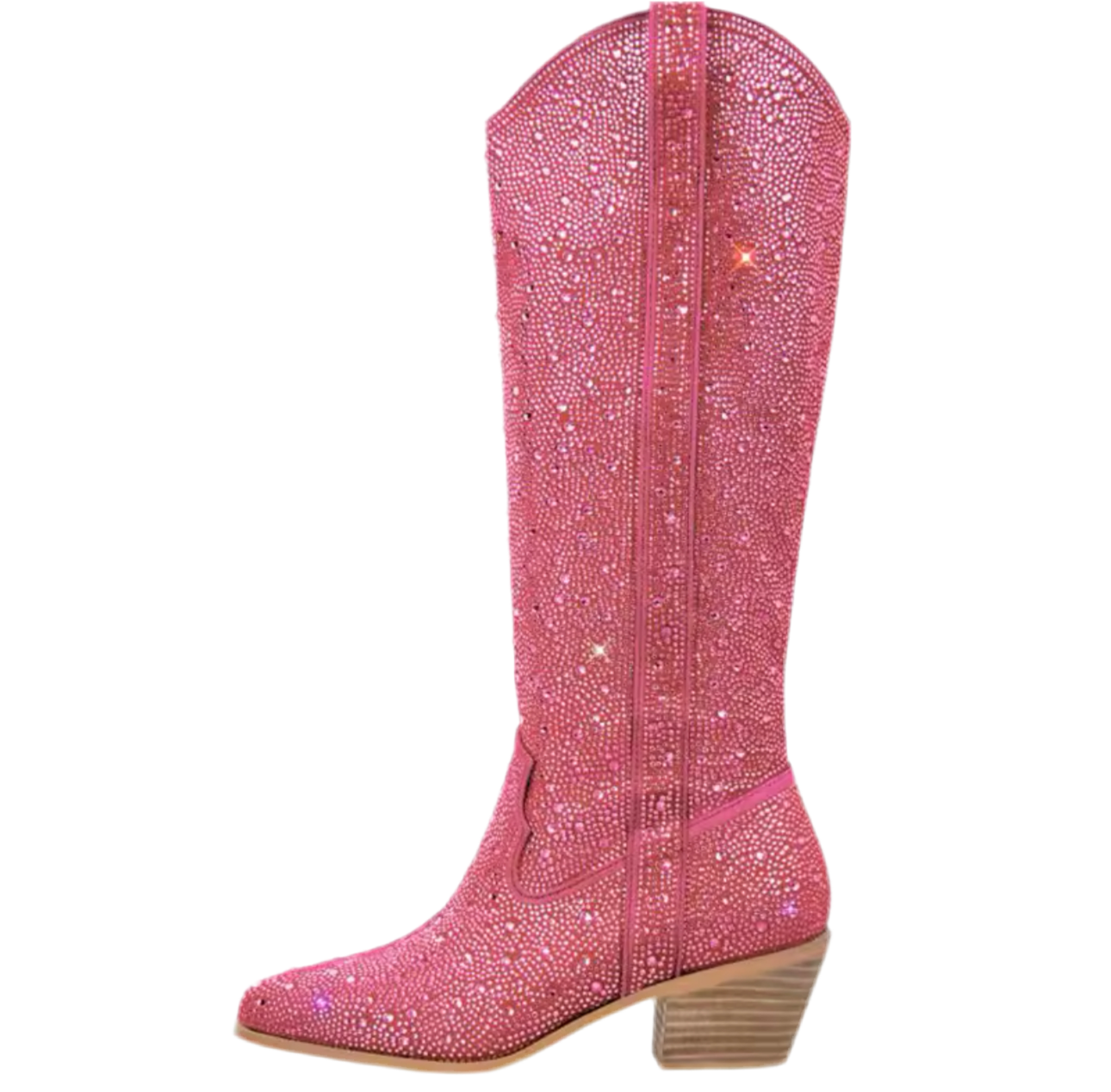 Aurora Pink Handmade Diamante Rhinestone Cowboy Boots PREORDER