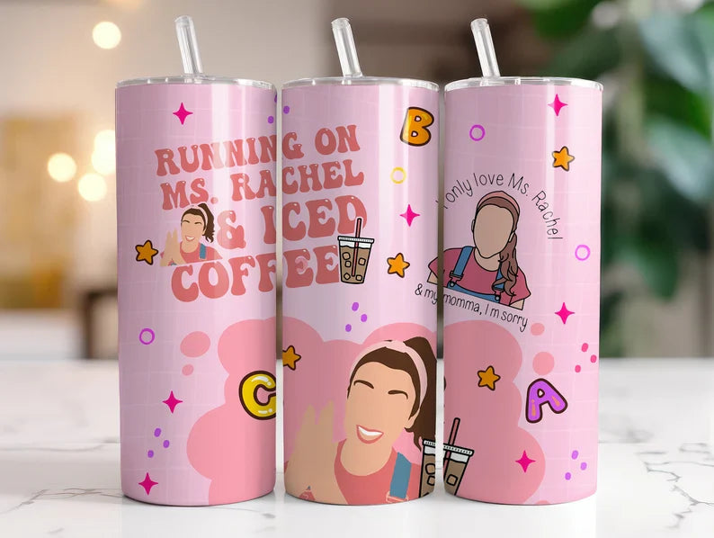 Running on Ms R and iced coffee 20oz tumbler