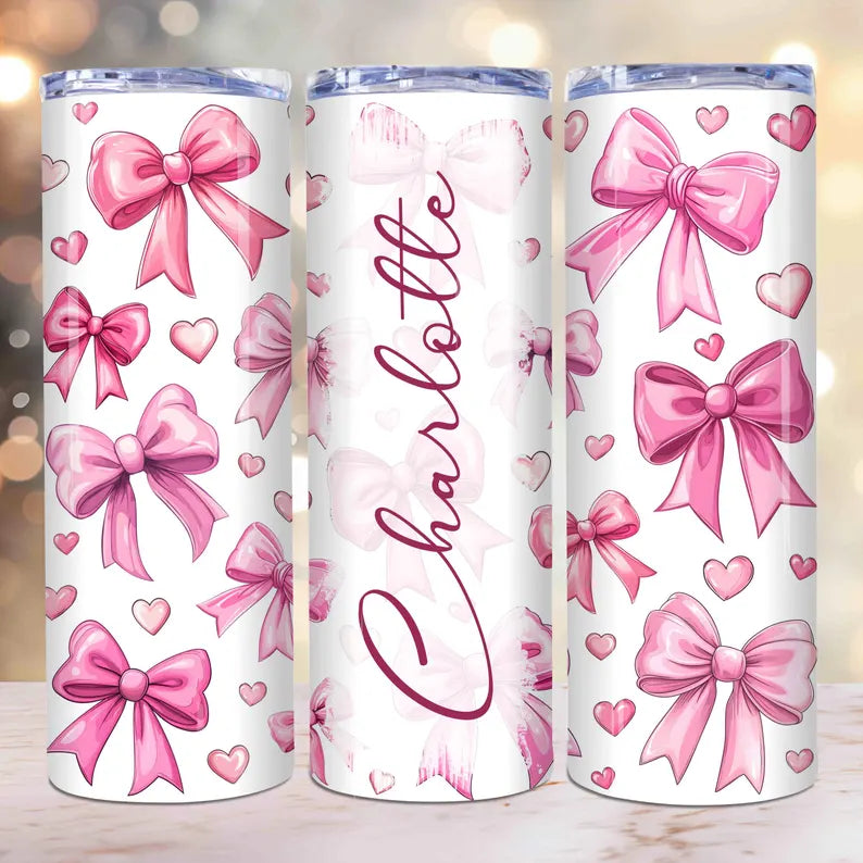 Personalised bow tumbler