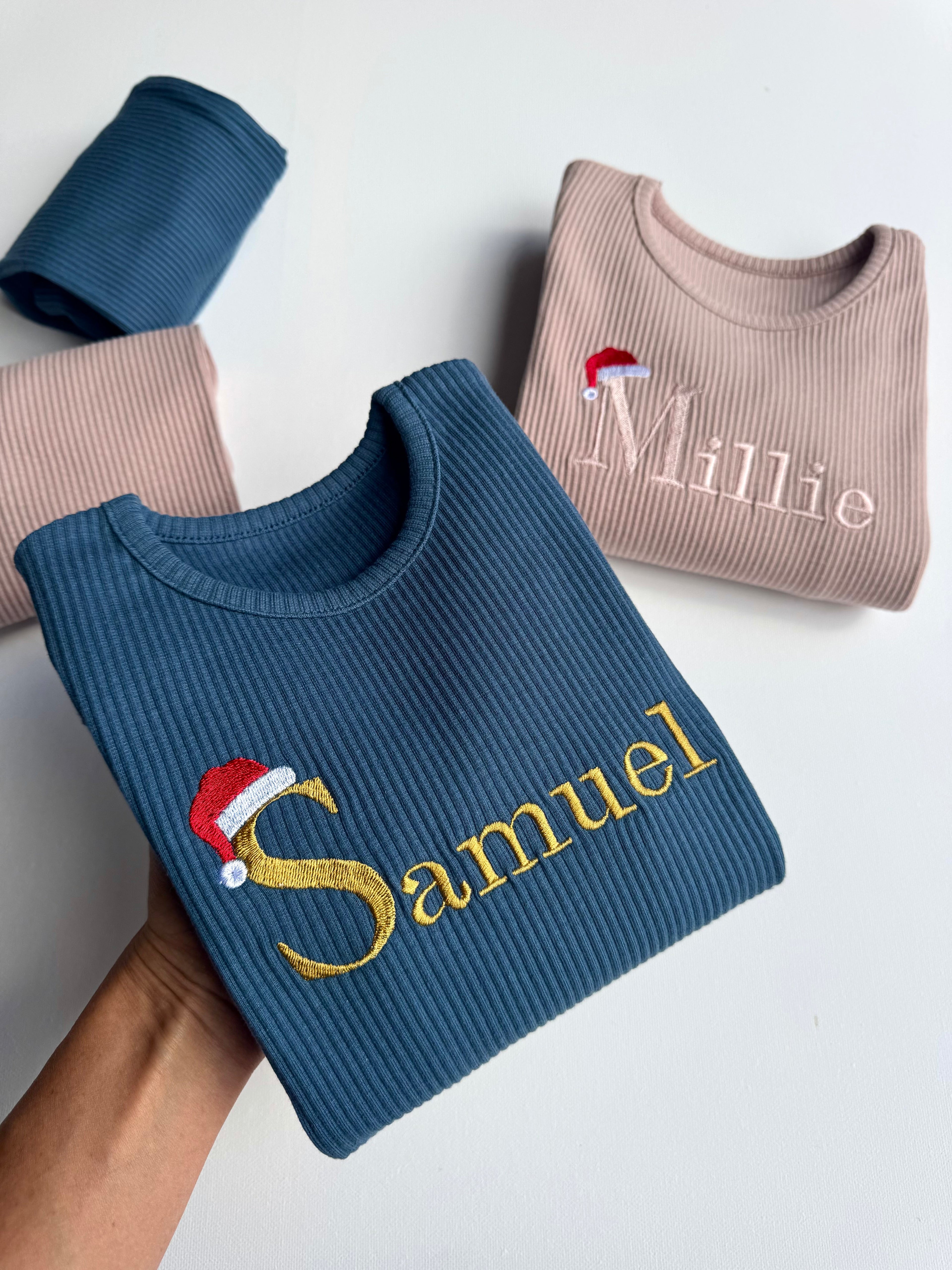 Christmas Santa Hat Lounge Set 3/6M-3-4Y