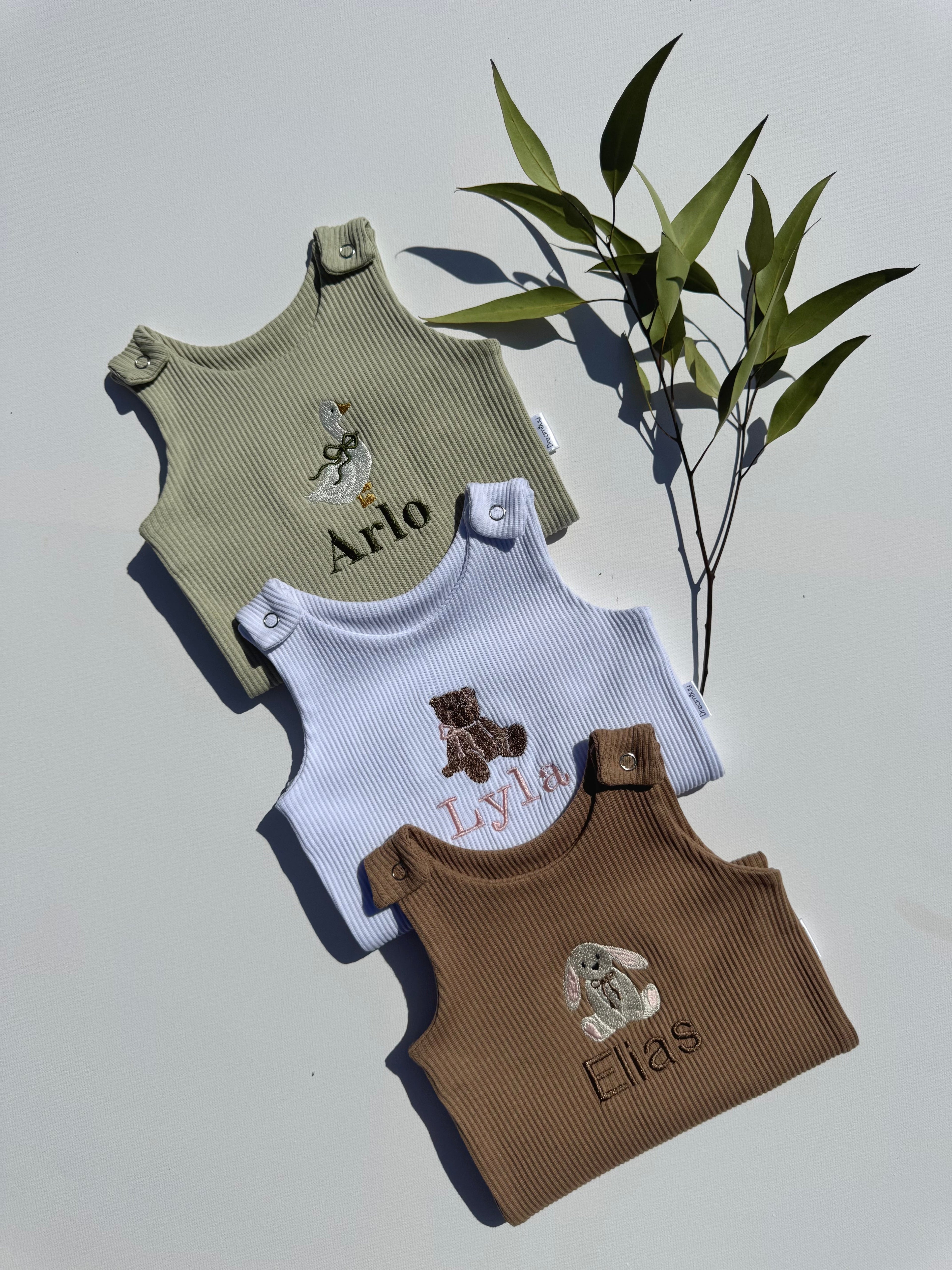 Animal Theme Personalised Dungarees