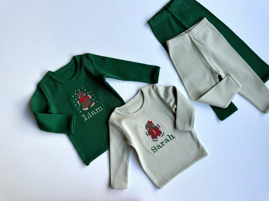 Christmas Gingerbread Man Lounge Set 4-8Y