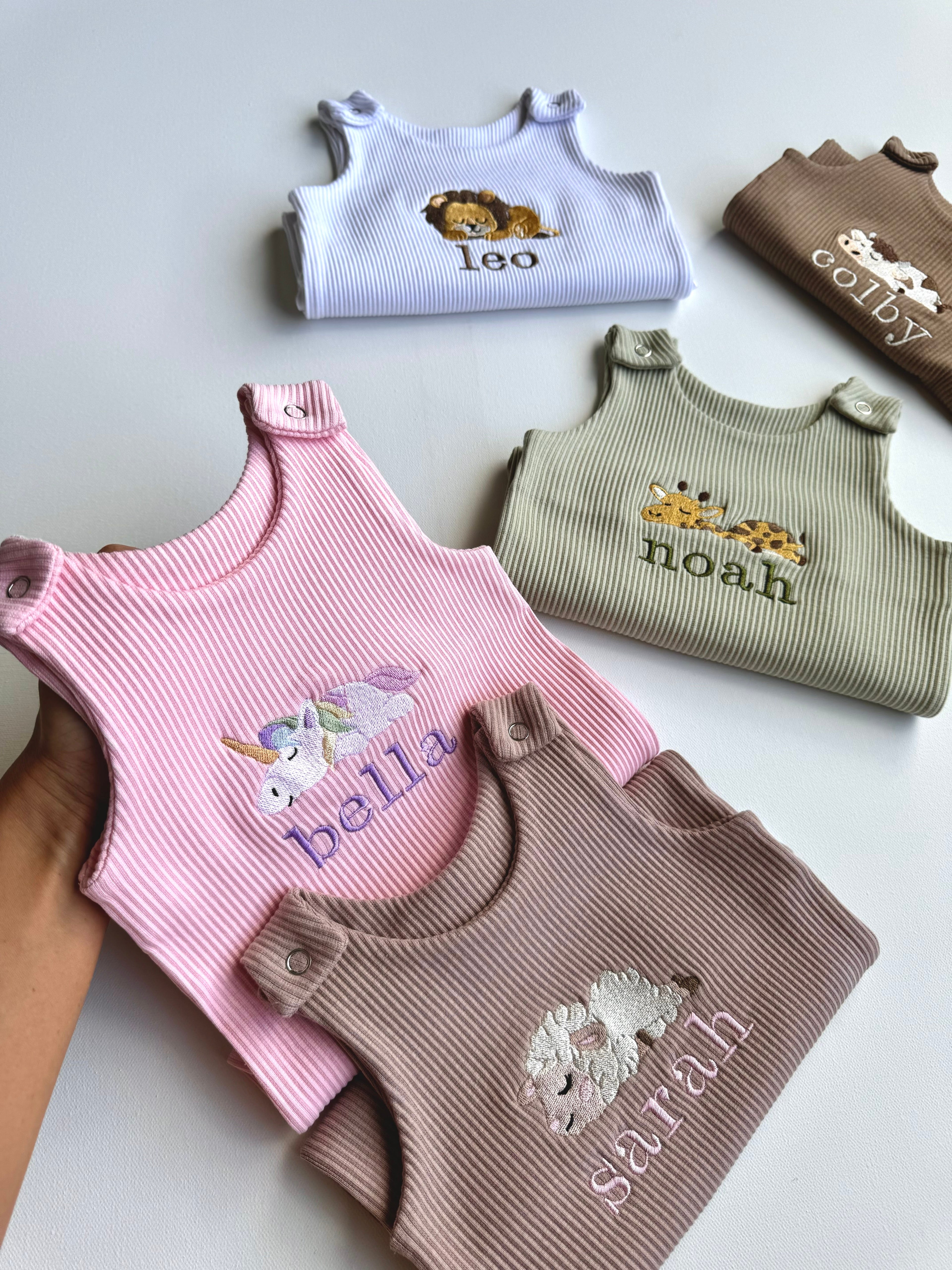 Safari Theme Personalised Dungarees