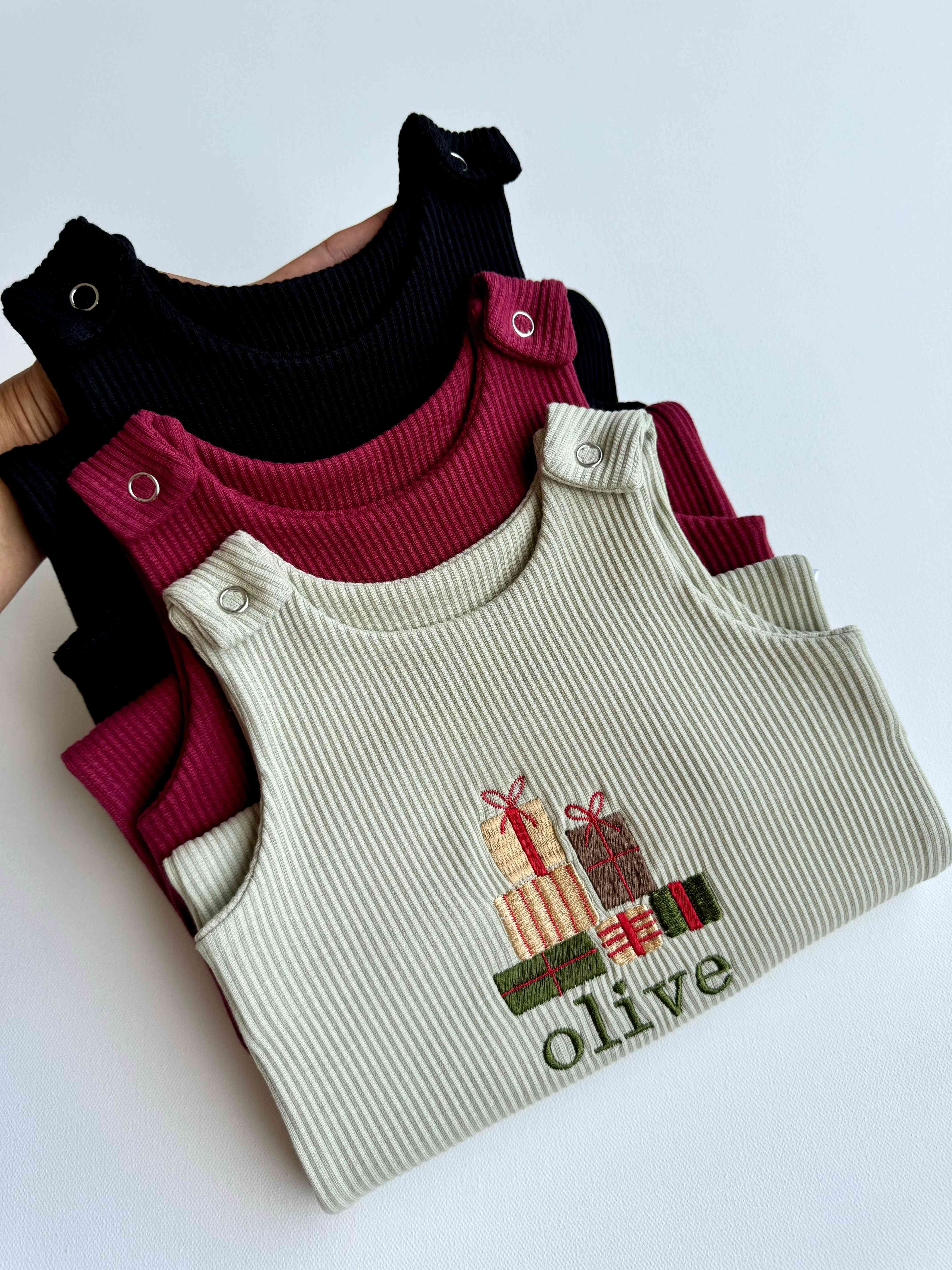 Christmas Giftbox Dungarees 0-3Y