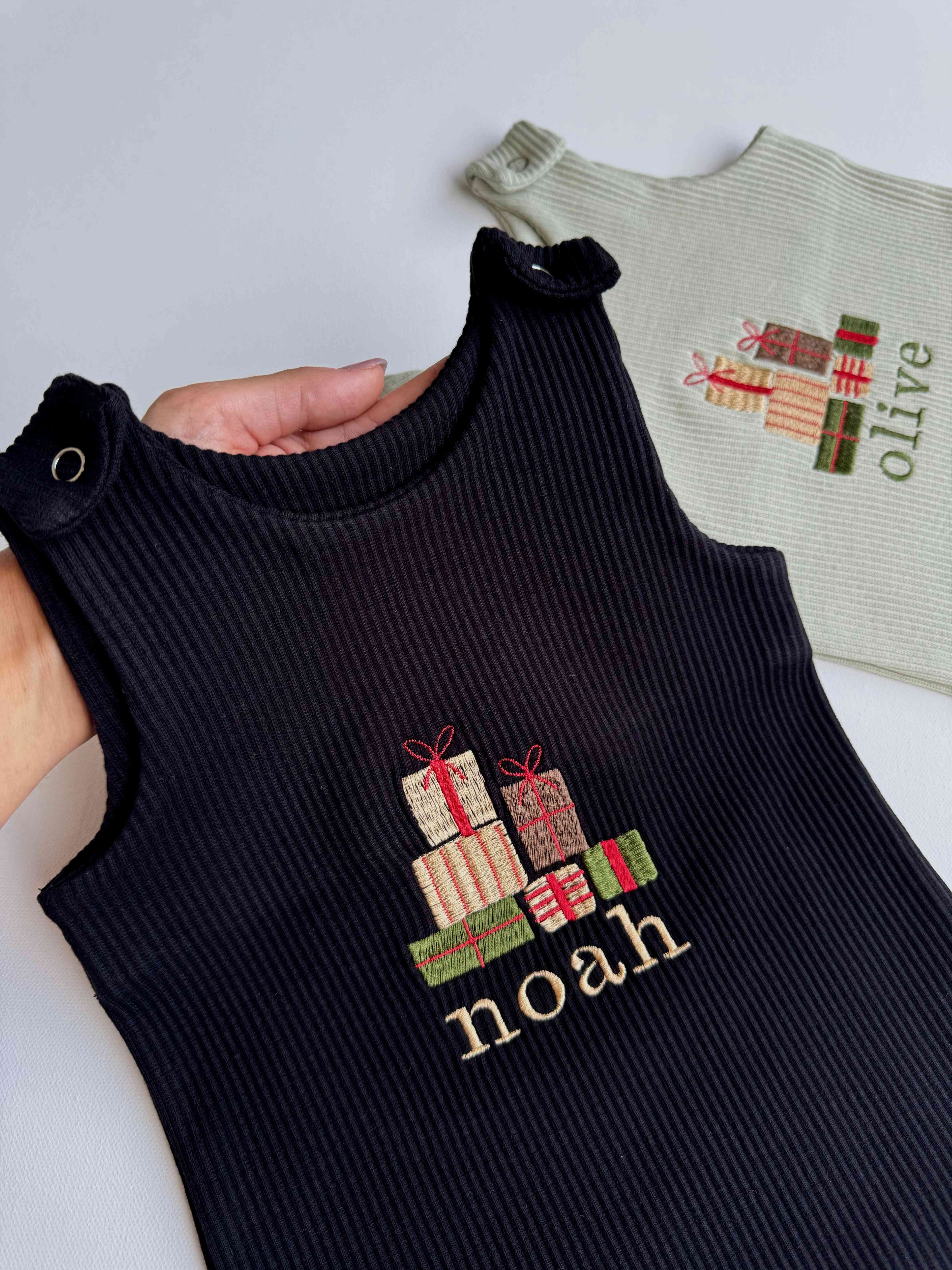 Christmas Giftbox Dungarees 0-3Y