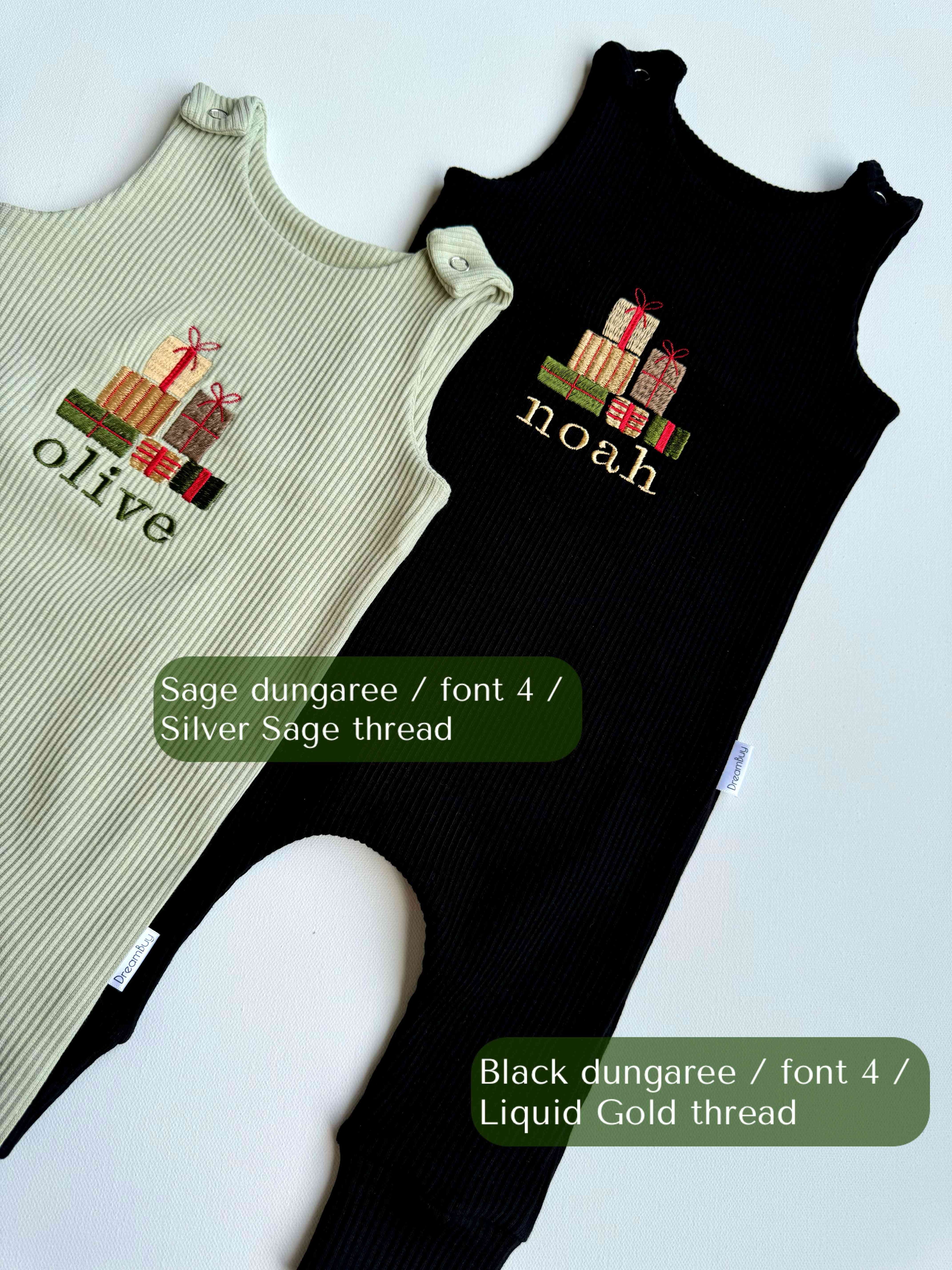 Christmas Giftbox Dungarees 0-3Y