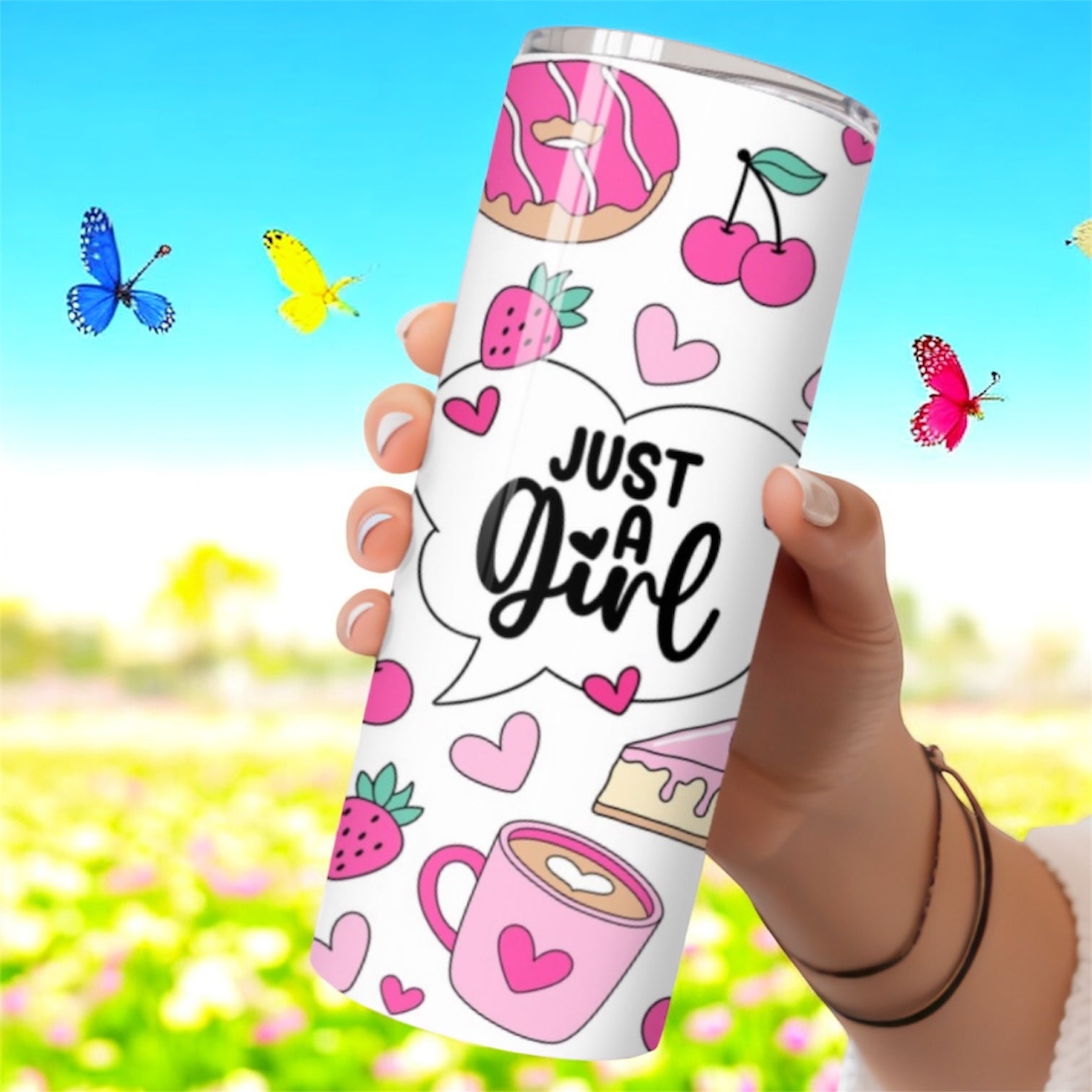Just a girl 20oz tumbler