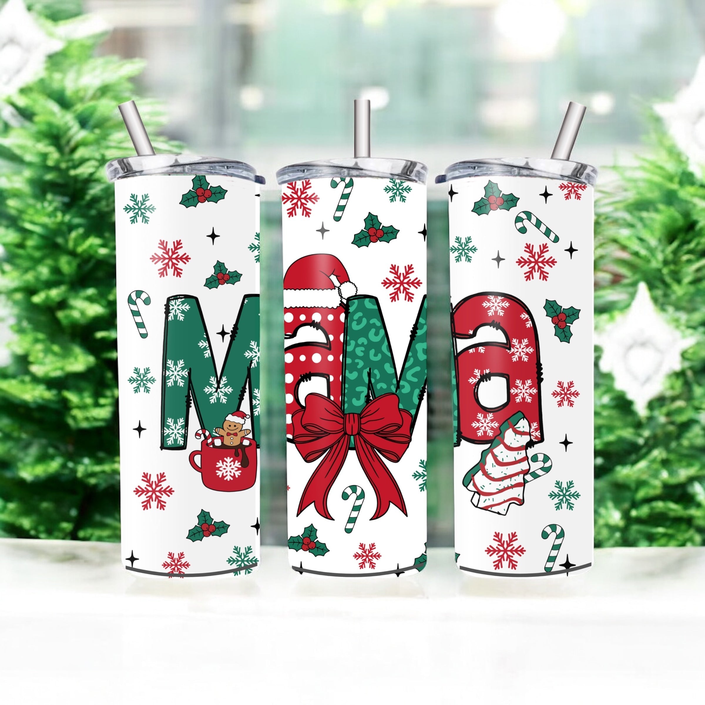 Christmas mama tumbler  20oz