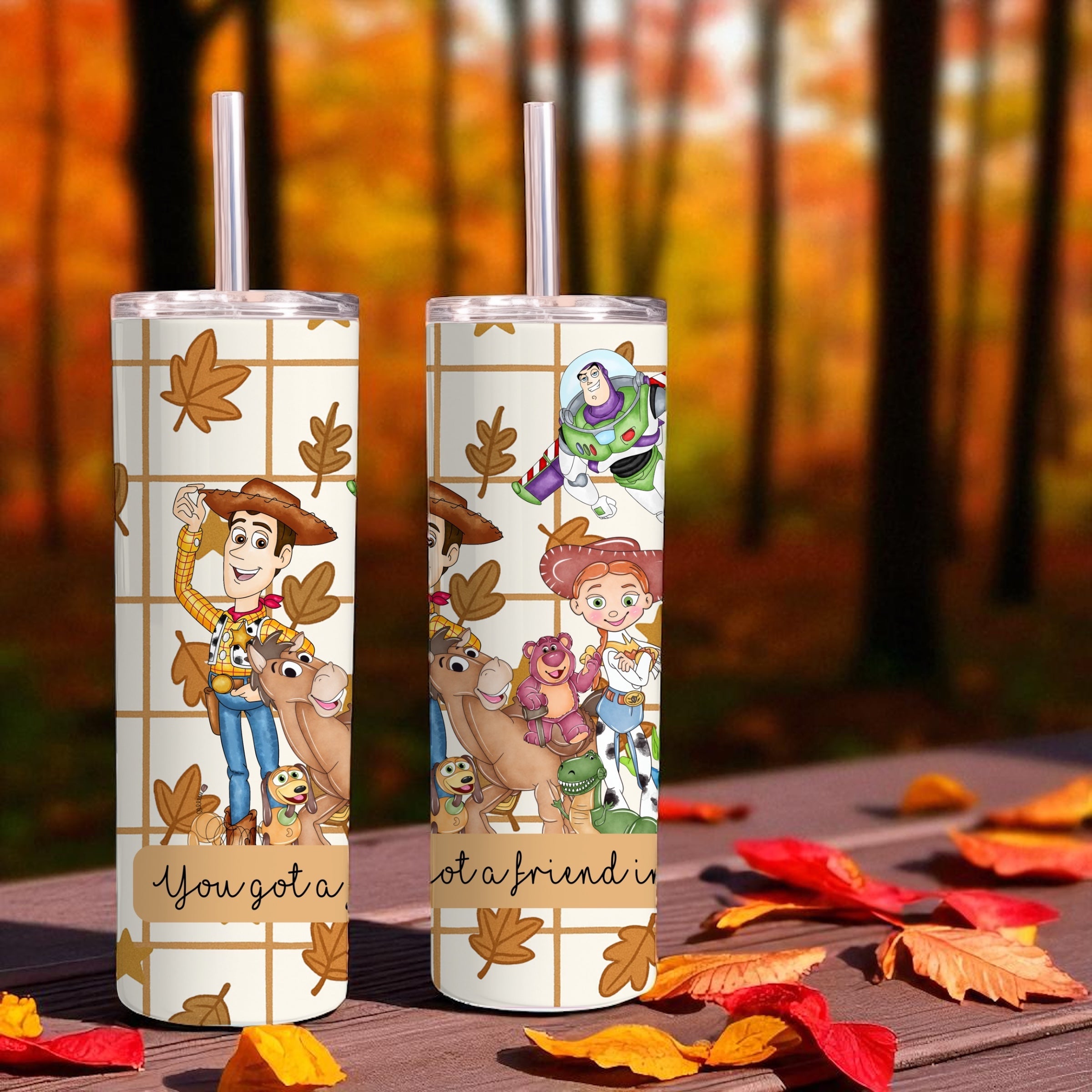 Autumn you got a friend on me tumbler 20oz