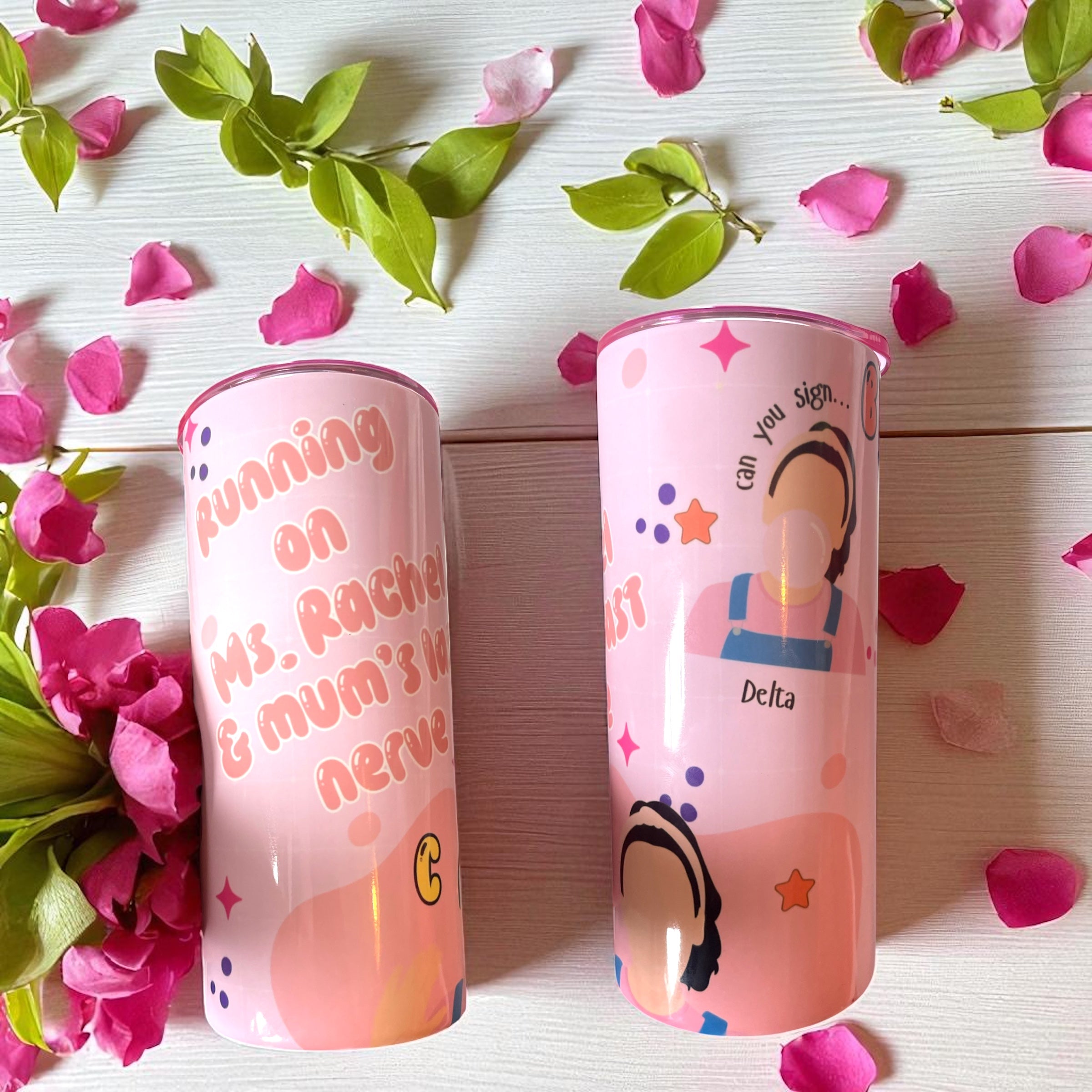 Personalised Ms Rachel and mums last nerve 15oz tumbler