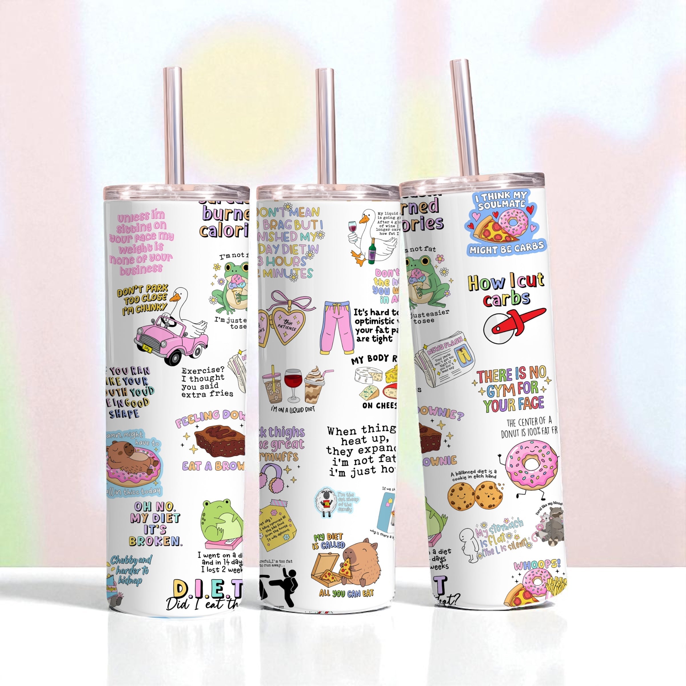 Adult diet sarcasm 20oz tumbler