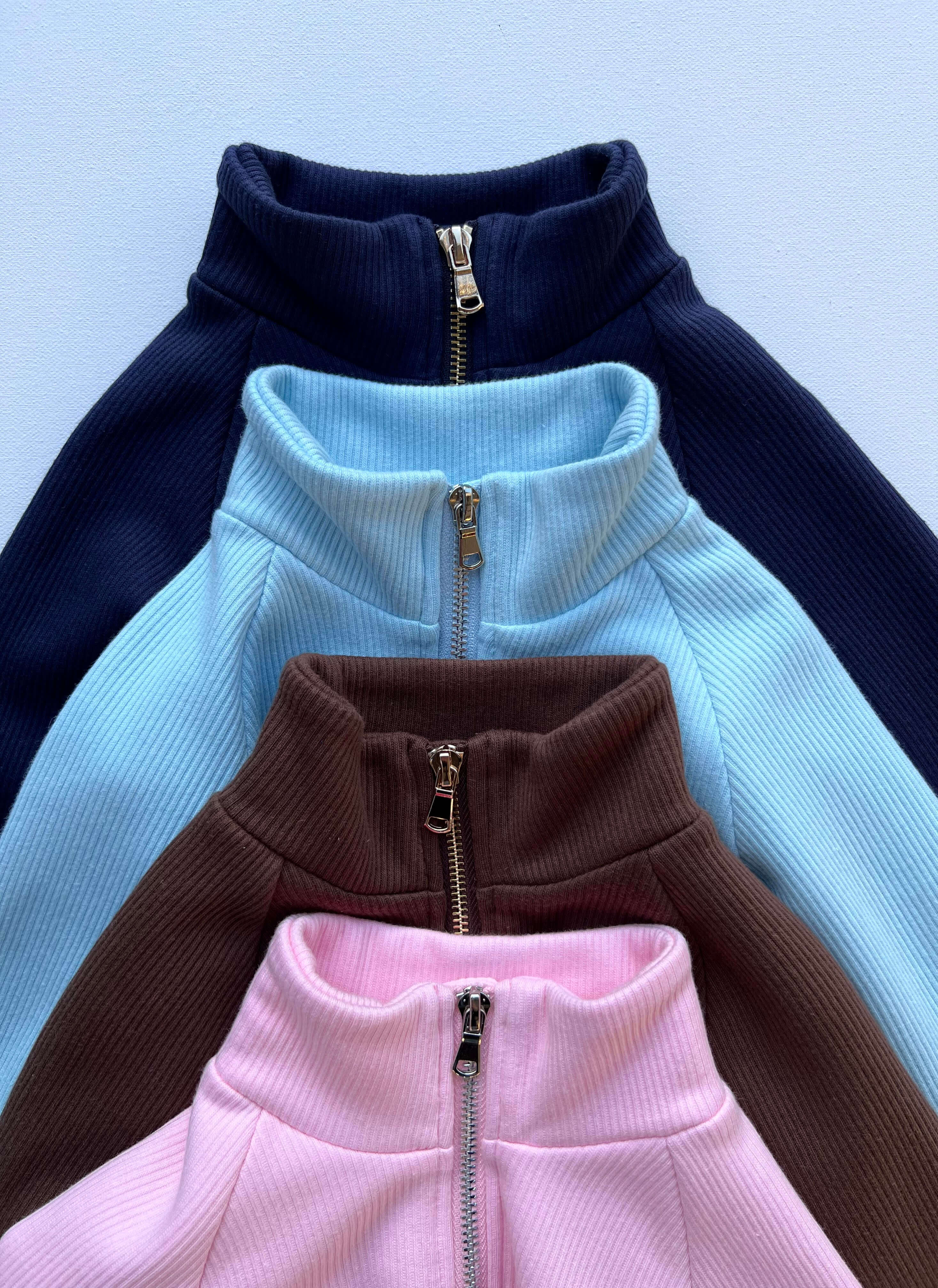 Frost Blue Children's Thick Ribbed Tracksuit