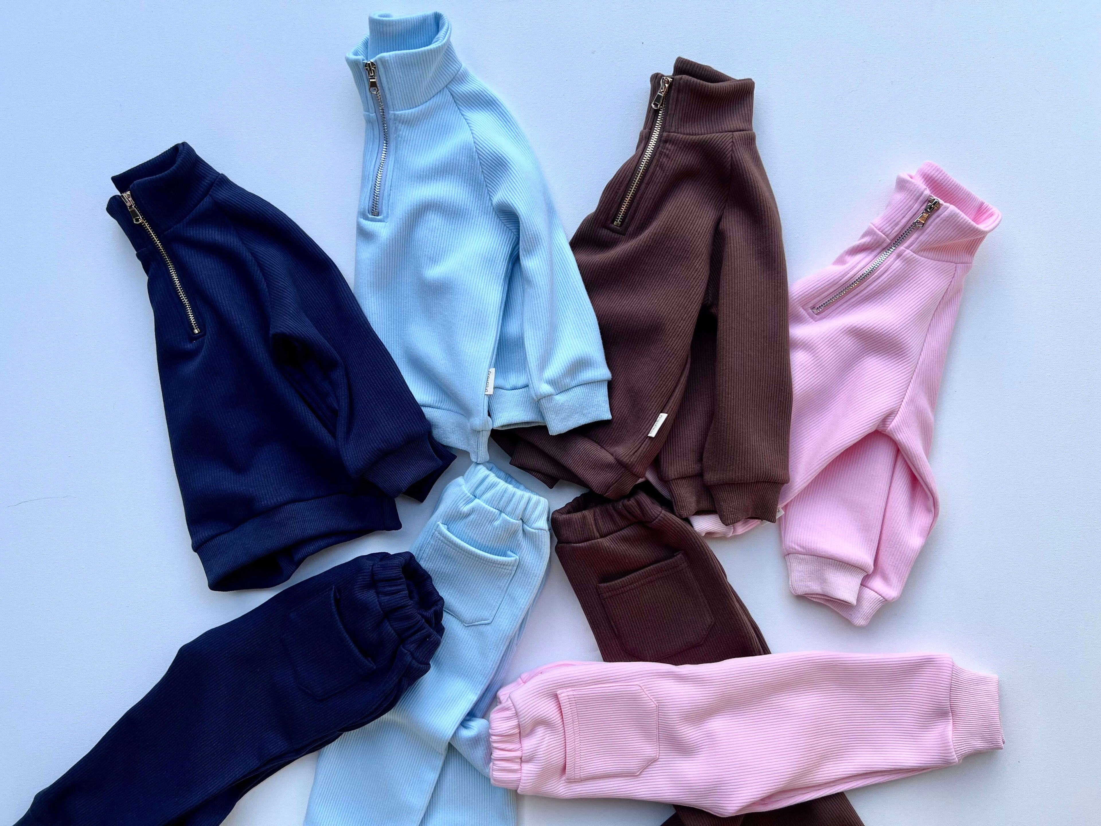 Walnut  Adult Thick Ribbed Tracksuit